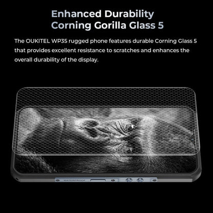 [HK Warehouse] Oukitel WP35 5G Rugged Phone, 8GB+256GB, IP68/IP69K Fingerprint Identification, 11000mAh, 6.6 inch MediaTek Dimensity 6100+ Octa Core, NFC, OTG, Network: 5G (Green)