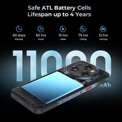 [HK Warehouse] Oukitel WP35 5G Rugged Phone, 8GB+256GB, IP68/IP69K Fingerprint Identification, 11000mAh, 6.6 inch MediaTek Dimensity 6100+ Octa Core, NFC, OTG, Network: 5G (Green)