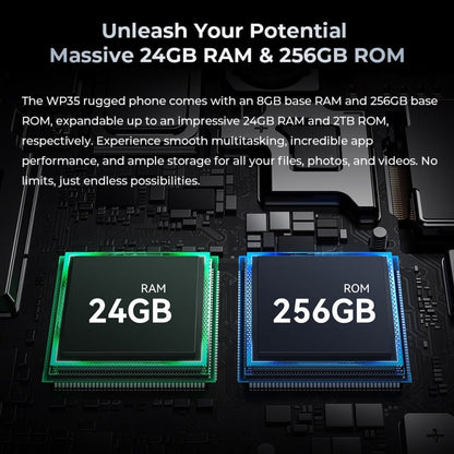 [HK Warehouse] Oukitel WP35 5G Rugged Phone, 8GB+256GB, IP68/IP69K Fingerprint Identification, 11000mAh, 6.6 inch MediaTek Dimensity 6100+ Octa Core, NFC, OTG, Network: 5G (Green)