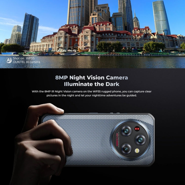 [HK Warehouse] Oukitel WP35 5G Rugged Phone, 8GB+256GB, IP68/IP69K Fingerprint Identification, 11000mAh, 6.6 inch MediaTek Dimensity 6100+ Octa Core, NFC, OTG, Network: 5G (Green)