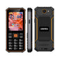 Téléphone robuste à clavier UNIWA S2 IP68, 2,4 pouces Mediatek MT6261, batterie 2500mAh, 21 touches, réseau : 2G (Noir+Orange)