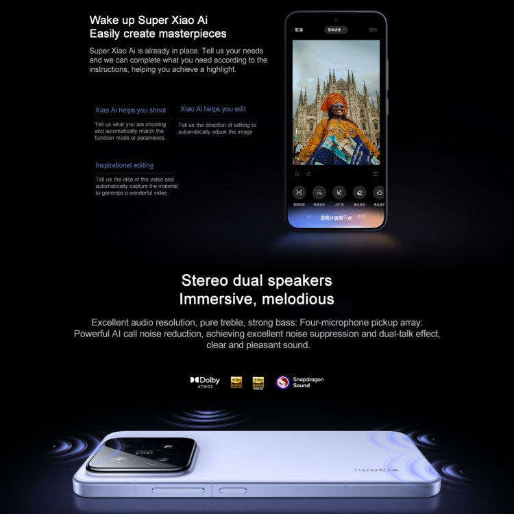 Xiaomi 15, 12 Go+256 Go, écran 6,36 pouces Xiaomi HyperOS 2 Snapdragon 8 Elite Octa Core 3nm jusqu'à 4,32 GHz, NFC, Réseau : 5G (Vert herbe)