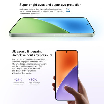Xiaomi 15, 12GB+256GB, 6.36 inch Xiaomi HyperOS 2 Snapdragon 8 Elite Octa Core 3nm up to 4.32GHz, NFC, Network: 5G (Purple)