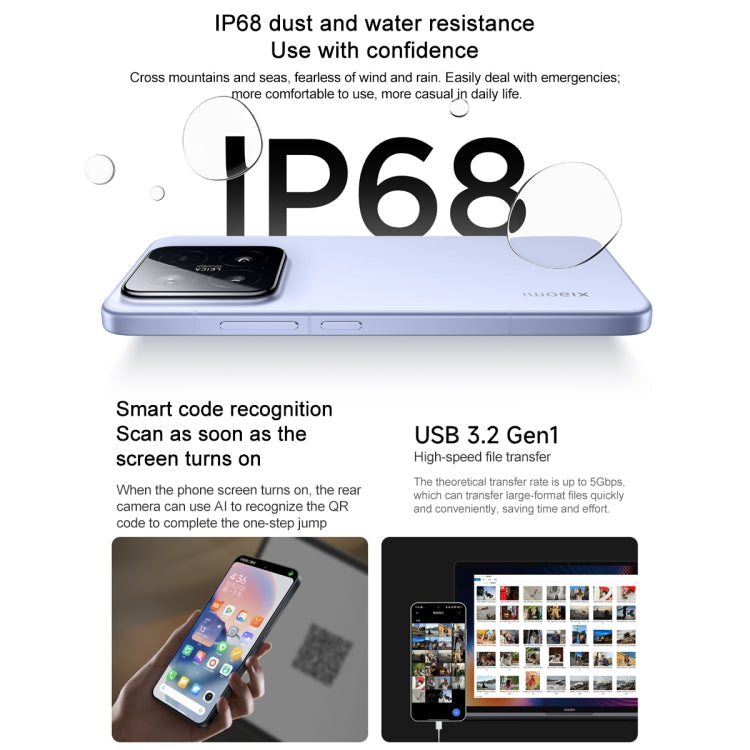 Xiaomi 15, 12GB+512GB, 6.36 inch Xiaomi HyperOS 2 Snapdragon 8 Elite Octa Core 3nm up to 4.32GHz, NFC, Network: 5G (White)