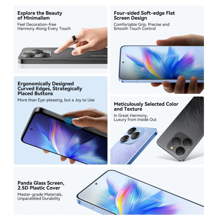 [HK Warehouse] Blackview SHARK 9, 8 Go + 256 Go, Android 14 Unisoc T820 Octa Core de 6,67 pouces, Réseau : 5G (Noir)