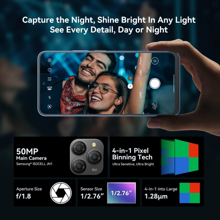 [HK Warehouse] Blackview SHARK 9, 8GB+256GB, 6.67 inch Android 14 Unisoc T820 Octa Core, Network: 5G (Black)