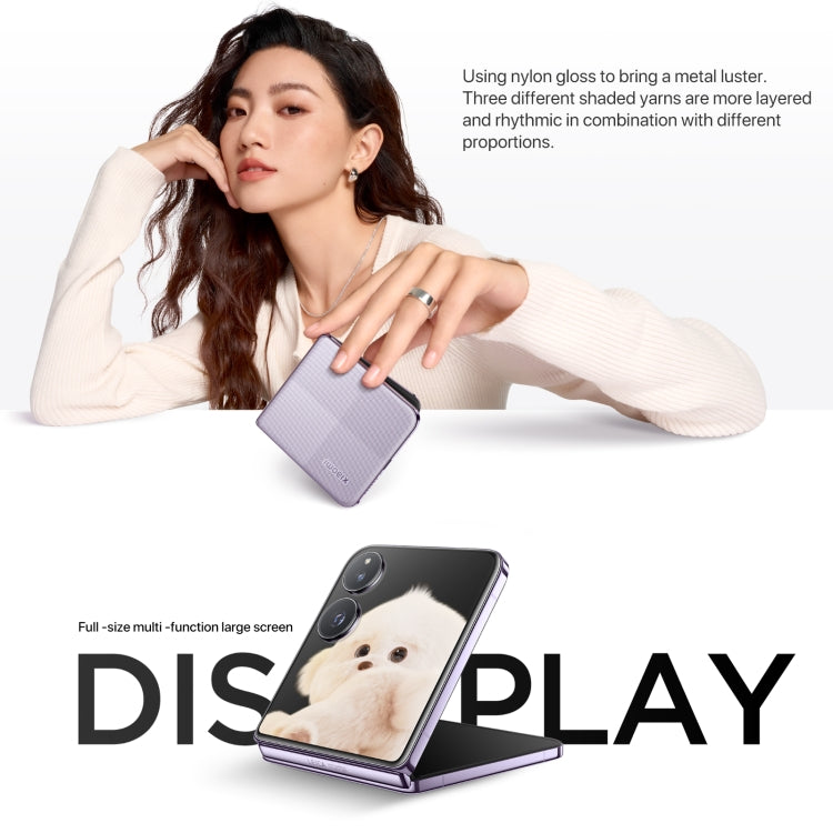 Xiaomi MIX Flip, 12GB+256GB, 6.86 inch + 4.01 inch Xiaomi HyperOS Snapdragon 8 Gen 3 Octa Core 4nm up to 3.3GHz, NFC, Network: 5G (Purple)