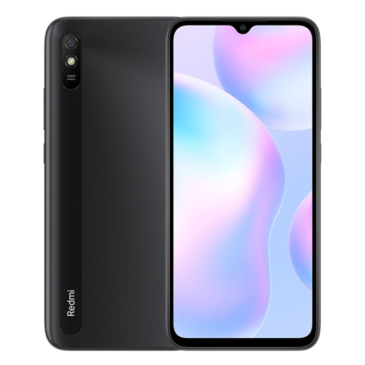 Xiaomi Redmi 9A, 4 Go+64 Go, batterie 5000 mAh, identification faciale, 6,53 pouces MIUI 12 MTK Helio G25 Octa Core jusqu'à 2,0 GHz, réseau : 4G, double SIM, prise en charge de Google Play (noir)