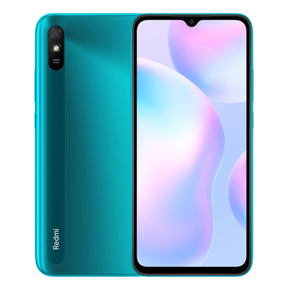 Xiaomi Redmi 9A, 4 Go+64 Go, batterie 5000 mAh, identification faciale, 6,53 pouces MIUI 12 MTK Helio G25 Octa Core jusqu'à 2,0 GHz, réseau : 4G, double SIM, prise en charge de Google Play (Vert Lac)