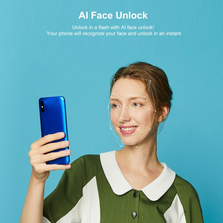 Xiaomi Redmi 9A, 4 Go+64 Go, batterie 5000 mAh, identification faciale, 6,53 pouces MIUI 12 MTK Helio G25 Octa Core jusqu'à 2,0 GHz, réseau : 4G, double SIM, prise en charge de Google Play (Vert Lac)