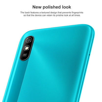 Xiaomi Redmi 9A, 4 Go+64 Go, batterie 5000 mAh, identification faciale, 6,53 pouces MIUI 12 MTK Helio G25 Octa Core jusqu'à 2,0 GHz, réseau : 4G, double SIM, prise en charge de Google Play (Vert Lac)