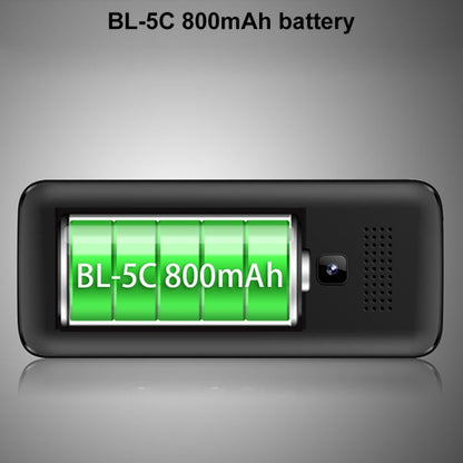Téléphone portable UNIWA E1801, 1,77 pouce, batterie 800 mAh, 21 touches, support Bluetooth, FM, MP3, MP4, GSM, double SIM (bleu)