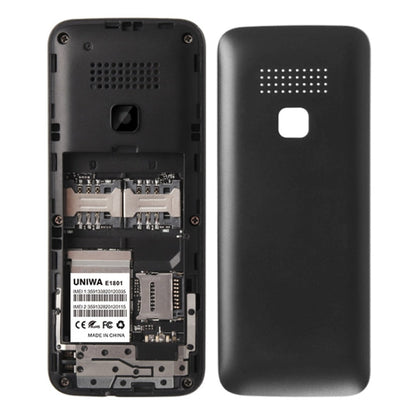 Téléphone portable UNIWA E1801, 1,77 pouce, batterie 800 mAh, 21 touches, support Bluetooth, FM, MP3, MP4, GSM, double SIM (bleu)