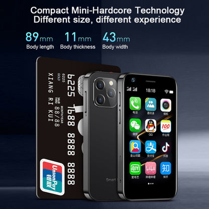 SOYES XS12, 3 Go + 32 Go, Android 9.0 de 3,0 pouces MTK6737M Quad Core jusqu'à 1,1 GHz, Bluetooth, WiFi, FM, Réseau : 4G, Double SIM (Noir)