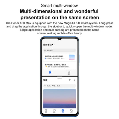 Honor X30 Max 5G KKG-AN70, appareils photo 64MP, 8 Go + 256 Go, version chinoise