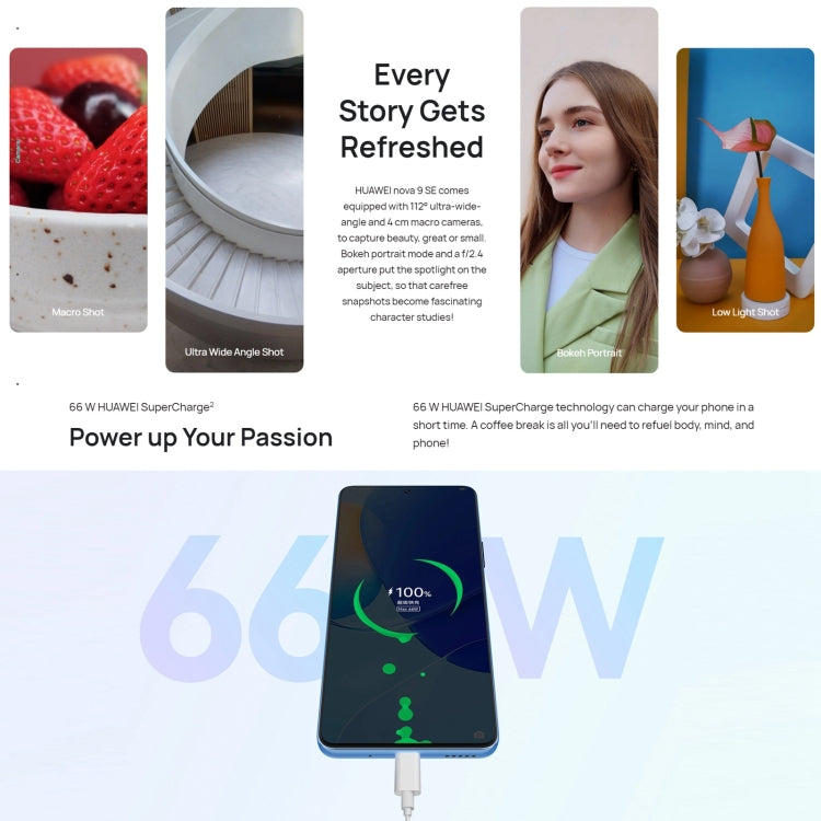 Huawei nova 9 SE 4G JLN-AL00, 108MP Camera, 8GB+128GB, China Version, Quad Back Cameras, Side Fingerprint Identification, 6.78 inch HarmonyOS 2.0.1 Qualcomm Snapdragon 680 Octa Core up to 2.4GHz, Network: 4G, OTG, Not Support Google Play(Black)