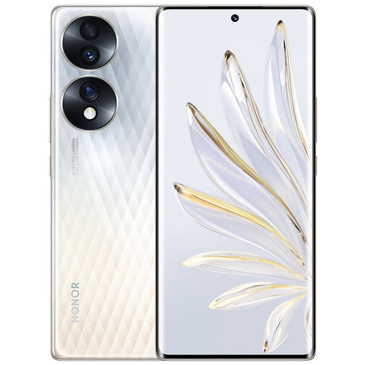 Honor 70 5G FNE-AN00, 54MP Cameras, 12GB+512GB, China Version, Triple Back Cameras, Screen Fingerprint Identification,  6.67 inch Magic UI 6.1 Qualcomm Snapdragon 778G Plus Octa Core up to 2.5GHz, Network: 5G, OTG, NFC, Not Support Google Play(Silver)