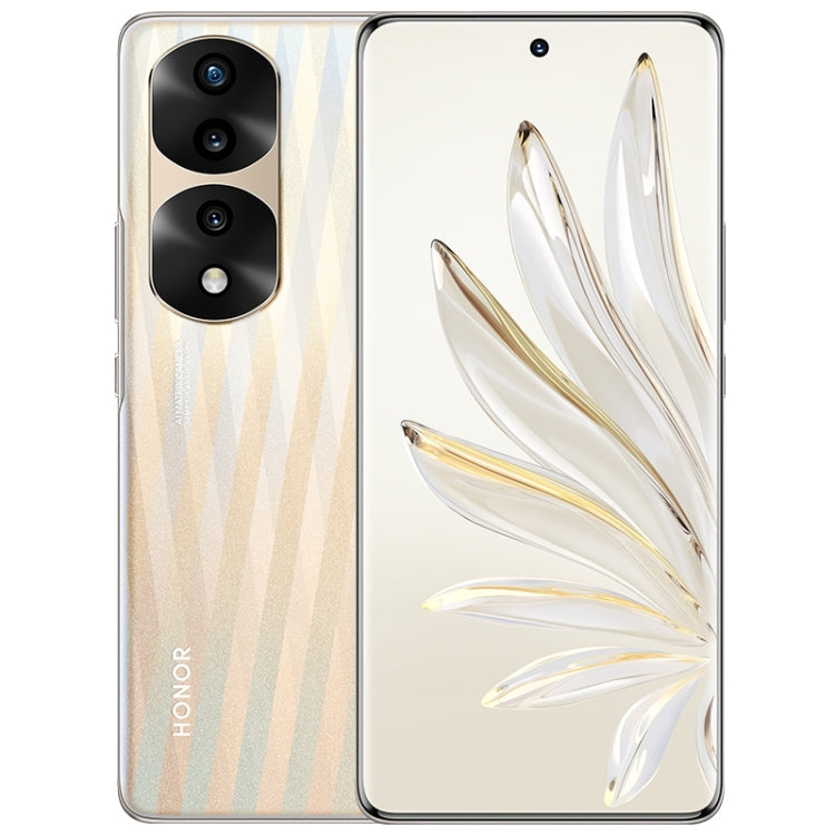 Honor 70 Pro 5G SDY-AN00, 54MP Cameras, 12GB+256GB, China Version, Triple Back Cameras, Screen Fingerprint Identification, 6.78 inch Magic UI 6.1 Dimensity 8000 Octa Core up to 2.75GHz, Network: 5G, OTG, NFC, Not Support Google Play(Gold)