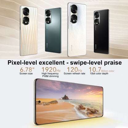 Honor 70 Pro 5G SDY-AN00, 54MP Cameras, 12GB+256GB, China Version, Triple Back Cameras, Screen Fingerprint Identification, 6.78 inch Magic UI 6.1 Dimensity 8000 Octa Core up to 2.75GHz, Network: 5G, OTG, NFC, Not Support Google Play(Silver)
