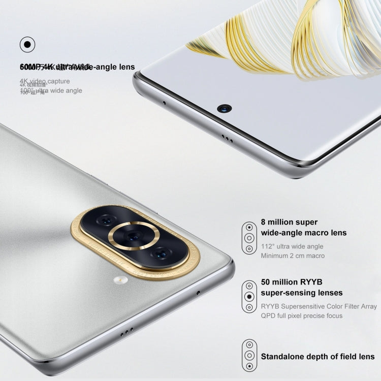 Huawei nova 10 4G NCO-AL00,128GB, 60MP Front Camera, China Version, Triple Back Cameras, In-screen Fingerprint Identification, 6.67 inch HarmonyOS 2 Qualcomm Snapdragon 778G 4G Octa Core up to 2.42GHz, Network: 4G, OTG, NFC, Not Support Google Play(Green)