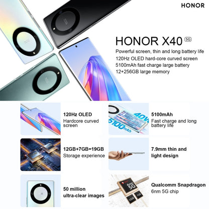 Honor X40 5G RMO-AN00, 50MP Cameras, 12GB+256GB, China Version