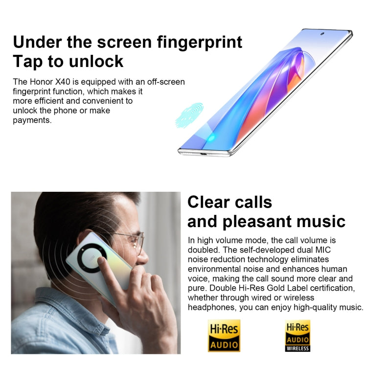 Honor X40 5G RMO-AN00, 50MP Cameras, 12GB+256GB, China Version
