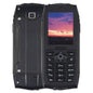 Téléphone portable durci Rugtel R1C, étanche IP68, résistant à la poussière et aux chocs, écran de 2,4 pouces, MTK6261D, batterie de 2000 mAh, SOS, FM, double SIM (Noir)