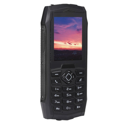Téléphone portable durci Rugtel R1C, étanche IP68, résistant à la poussière et aux chocs, écran de 2,4 pouces, MTK6261D, batterie de 2000 mAh, SOS, FM, double SIM (Noir)