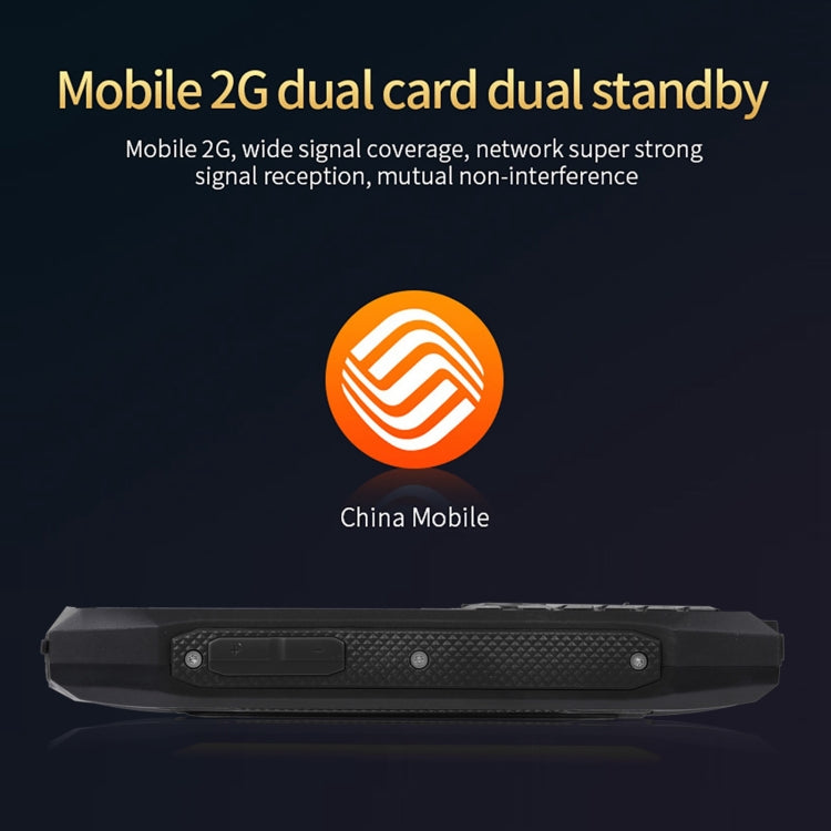 Téléphone portable durci Rugtel R1C, étanche IP68, résistant à la poussière et aux chocs, écran de 2,4 pouces, MTK6261D, batterie de 2000 mAh, SOS, FM, double SIM (Noir)