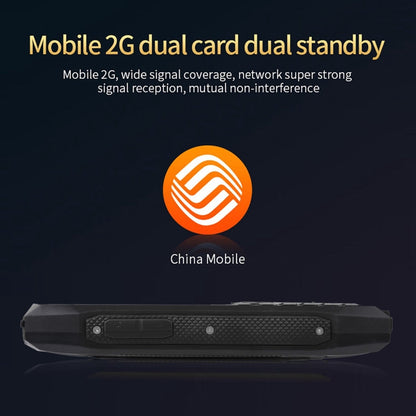 Téléphone portable durci Rugtel R1C, étanche IP68, résistant à la poussière et aux chocs, écran de 2,4 pouces, MTK6261D, batterie de 2000 mAh, SOS, FM, double SIM (Noir)