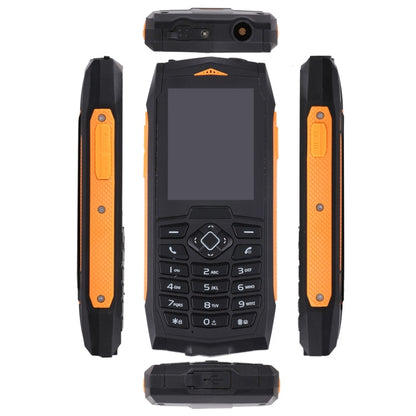 Rugtel R1C Rugged Phone, IP68 Waterproof Dustproof Shockproof, 2.4 inch, MTK6261D, 2000mAh Battery, SOS, FM, Dual SIM(Orange)