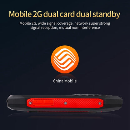 Téléphone Robuste Rugtel R1C, Étanche IP68 Antichoc Anti-poussière, 2,4 pouces, MTK6261D, Batterie 2000 mAh, SOS, Radio FM, Double SIM (Rouge)