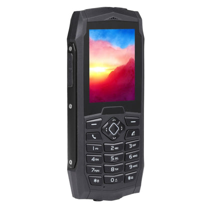 Rugtel R1D Rugged Phone, IP68 Waterproof Dustproof Shockproof, 2.4 inch, MTK6261D, 2000mAh Battery, Loud Box Speaker, FM, Network: 2G, Dual SIM (Black)