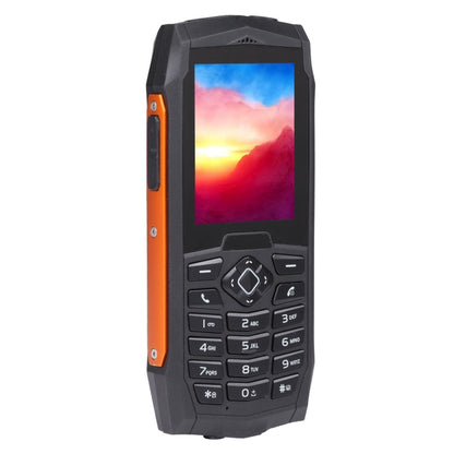 Rugtel R1D Rugged Phone, IP68 Waterproof Dustproof Shockproof, 2.4 inch, MTK6261D, 2000mAh Battery, Loud Box Speaker, FM, Network: 2G, Dual SIM(Orange)