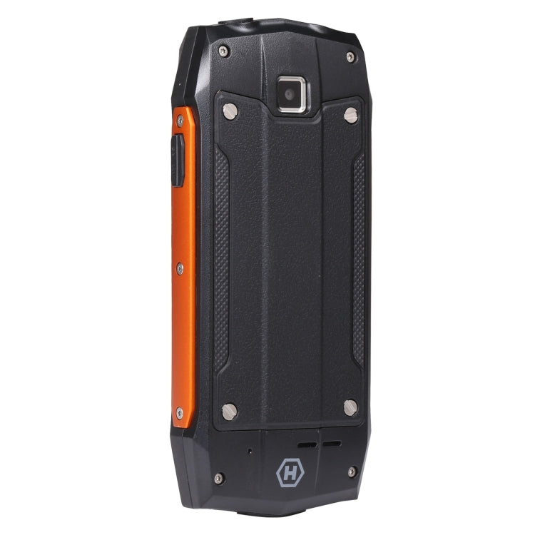 Rugtel R1D Rugged Phone, IP68 Waterproof Dustproof Shockproof, 2.4 inch, MTK6261D, 2000mAh Battery, Loud Box Speaker, FM, Network: 2G, Dual SIM(Orange)