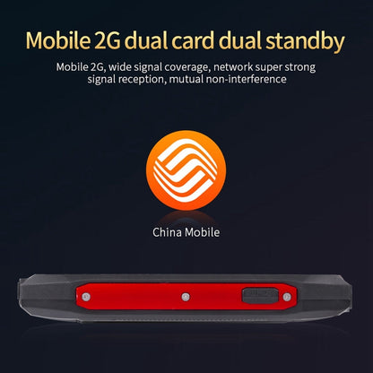 Rugtel R1D Rugged Phone, IP68 Waterproof Dustproof Shockproof, 2.4 inch, MTK6261D, 2000mAh Battery, Loud Box Speaker, FM, Network: 2G, Dual SIM (Red)