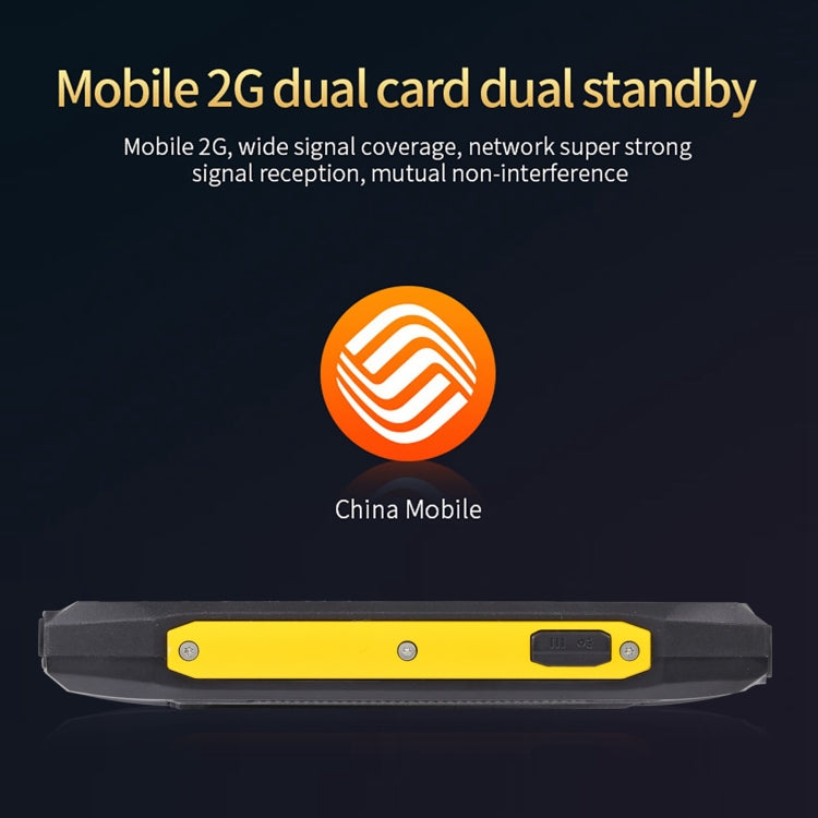 Rugtel R1D Rugged Phone, IP68 Waterproof Dustproof Shockproof, 2.4 inch, MTK6261D, 2000mAh Battery, Loud Box Speaker, FM, Network: 2G, Dual SIM(Yellow)