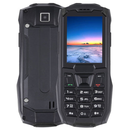 Rugtel R2C Rugged Phone, IP68 Waterproof Dustproof Shockproof, 2.4 inch, MTK6261D, 2500mAh Battery, SOS, FM, Dual SIM(Black)