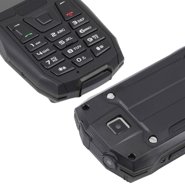 Rugtel R2C Rugged Phone, IP68 Waterproof Dustproof Shockproof, 2.4 inch, MTK6261D, 2500mAh Battery, SOS, FM, Dual SIM(Black)