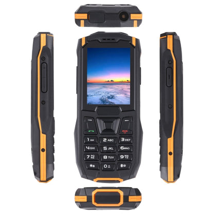 Rugtel R2C Rugged Phone, IP68 Waterproof Dustproof Shockproof, 2.4 inch, MTK6261D, 2500mAh Battery, SOS, FM, Dual SIM (Orange)