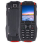 Rugtel R2C Rugged Phone, IP68 Waterproof Dustproof Shockproof, 2.4 inch, MTK6261D, 2500mAh Battery, SOS, FM, Dual SIM(Red)