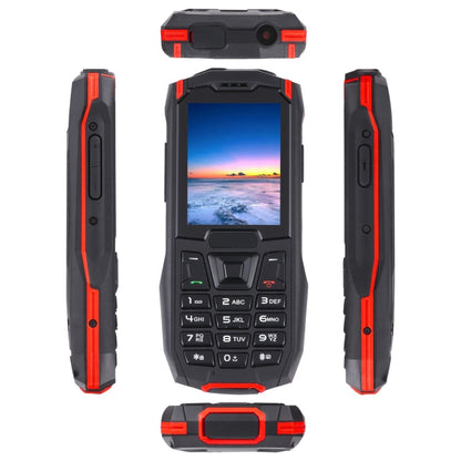 Rugtel R2C Rugged Phone, IP68 Waterproof Dustproof Shockproof, 2.4 inch, MTK6261D, 2500mAh Battery, SOS, FM, Dual SIM(Red)