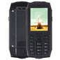 Téléphone durci Rugtel R3C, étanche IP68, résistant à la poussière et aux chocs, écran 2,8 pouces, MTK6261D, batterie 2000 mAh, SOS, FM, double SIM (noir)