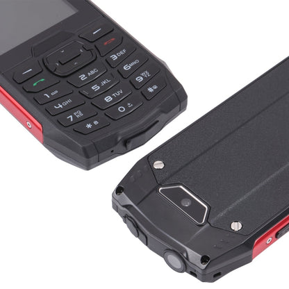 Rugtel R3C Rugged Phone, IP68 Waterproof Dustproof Shockproof, 2.8 inch, MTK6261D, 2000mAh Battery, SOS, FM, Dual SIM(Red)