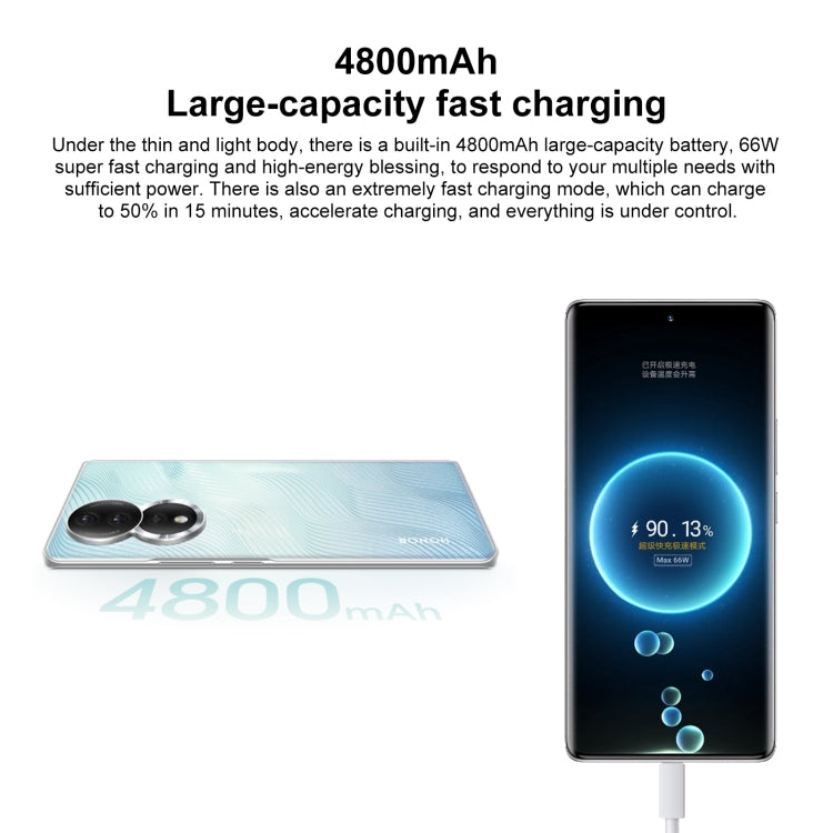 Honor 80 5G ANN-AN00, 160MP Cameras, 12GB+256GB, China Version, Triple Back Cameras, Screen Fingerprint Identification, 6.67 inch Magic UI 7.0 Qualcomm Snapdragon 782G Octa Core up to  2.7GHz, Network: 5G, OTG, NFC, Not Support Google Play (Jet Black)