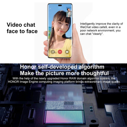 Honor 80 Pro 5G ANP-AN00, 160MP Cameras, 8GB+256GB, China Version, Triple Back Cameras, Screen Fingerprint Identification, 6.78 inch Magic UI 7.0 Qualcomm Snapdragon 8+ Gen1 Octa Core up to  3.0GHz, Network: 5G, OTG, NFC, Not Support Google Play (Blue)