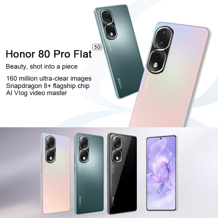 Honor 80 Pro Flat 5G ANB-AN00, 160MP Cameras, 12GB+256GB, China Version
