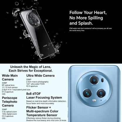 Honor Magic5 Pro 5G PGT-AN10, 50MP Camera, 16GB+512GB, China Version