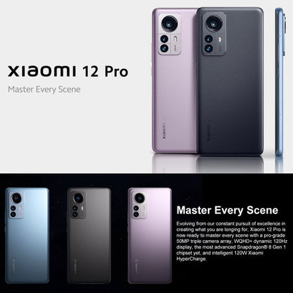 [HK Warehouse] Xiaomi 12 Pro Global EU Version, 50MP Camera, 12GB+256GB, Triple Back Cameras, Face ID & Screen Fingerprint Identification, 4600mAh Battery, 6.73 inch MIUI 13 / Android 12 Snapdragon 8 Gen 1 Octa Core up to 3.0GHz, Network: 5G, NFC(Grey)