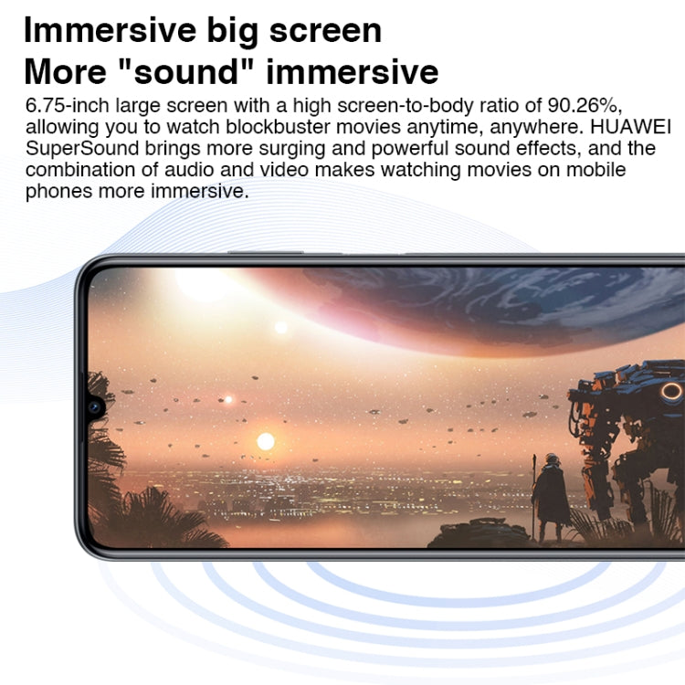 Huawei Enjoy 60 256GB MGA-AL40,  48MP Cameras, China Version, Dual Back Cameras, Face ID & Side Fingerprint Identification, 6000mAh Battery, 6.75 inch HarmonyOS 3.0 Octa Core, Network: 4G, OTG, Not Support Google Play(Black)